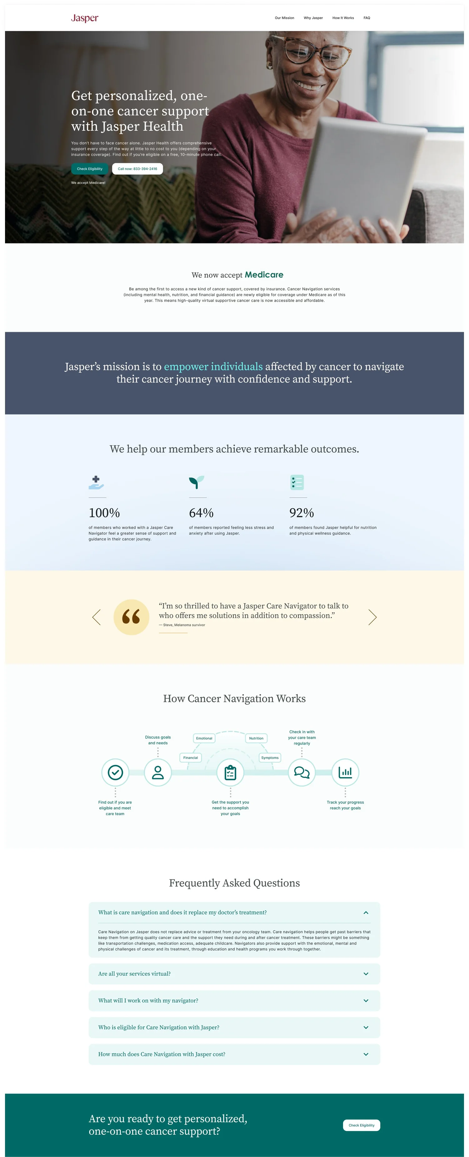 Redesigned landing page, first pass