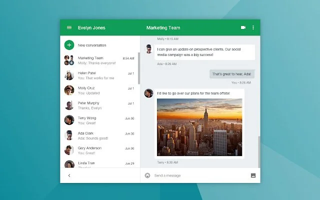 Competitor messaging app example 2