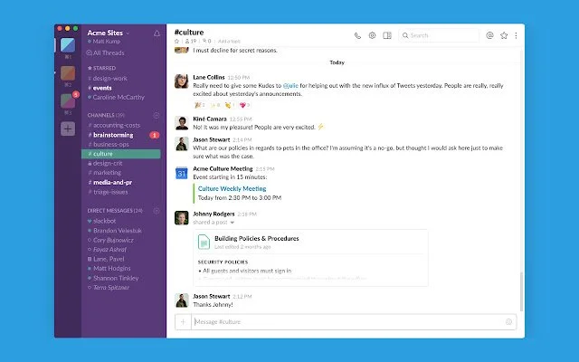 Competitor messaging app example 3